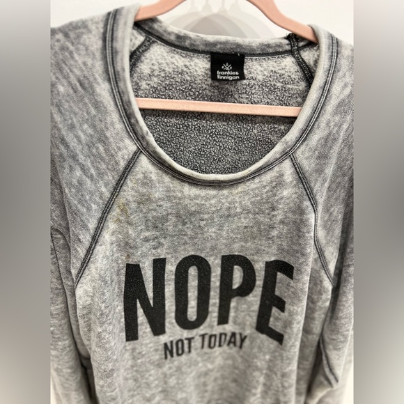 Frankie & Finnigan “Nope Not Today” Long Sleeve Top - Picture 3 of 3